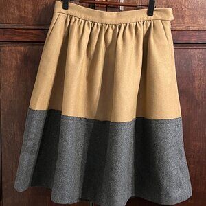 J CREW COLLECTION WOOL BLEND FLARE SKIRT SIZE 10